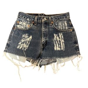 Vintage Levi’s Distressed Denim Shorts